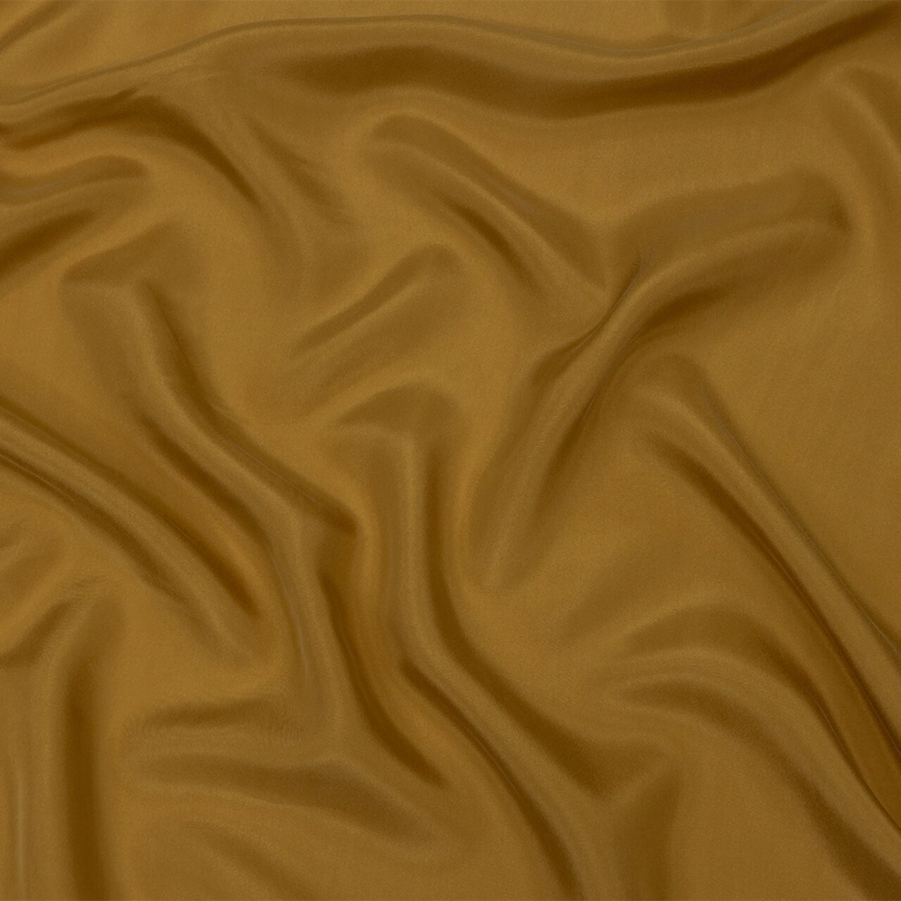 1 Yard Mustard Washed Silk Habotai Lightweight Smooth Draping Fabric 53 Inches Width